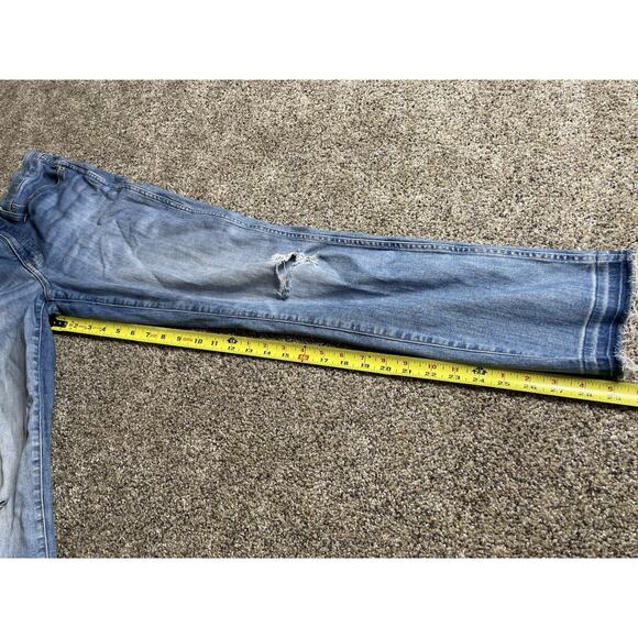 J. Crew Distressed Blue Jeans Stretch Denim Size 30T Tall - Picture 11 of 11